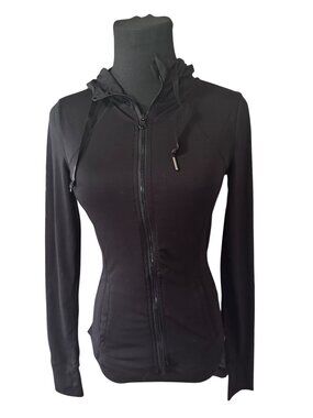 90 Degrees by Reflex black hooded jacket size XS